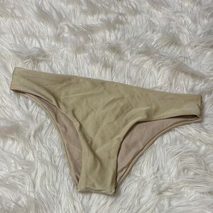 Boamar Light Gold Shimmery Bikini Swim Bottoms Size M